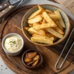 Step-by-step recipe for lamb fat chips
