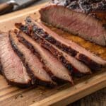 Raw brisket point and flat cut for carnivore brisket recipe